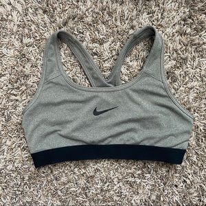 Grey sports bra